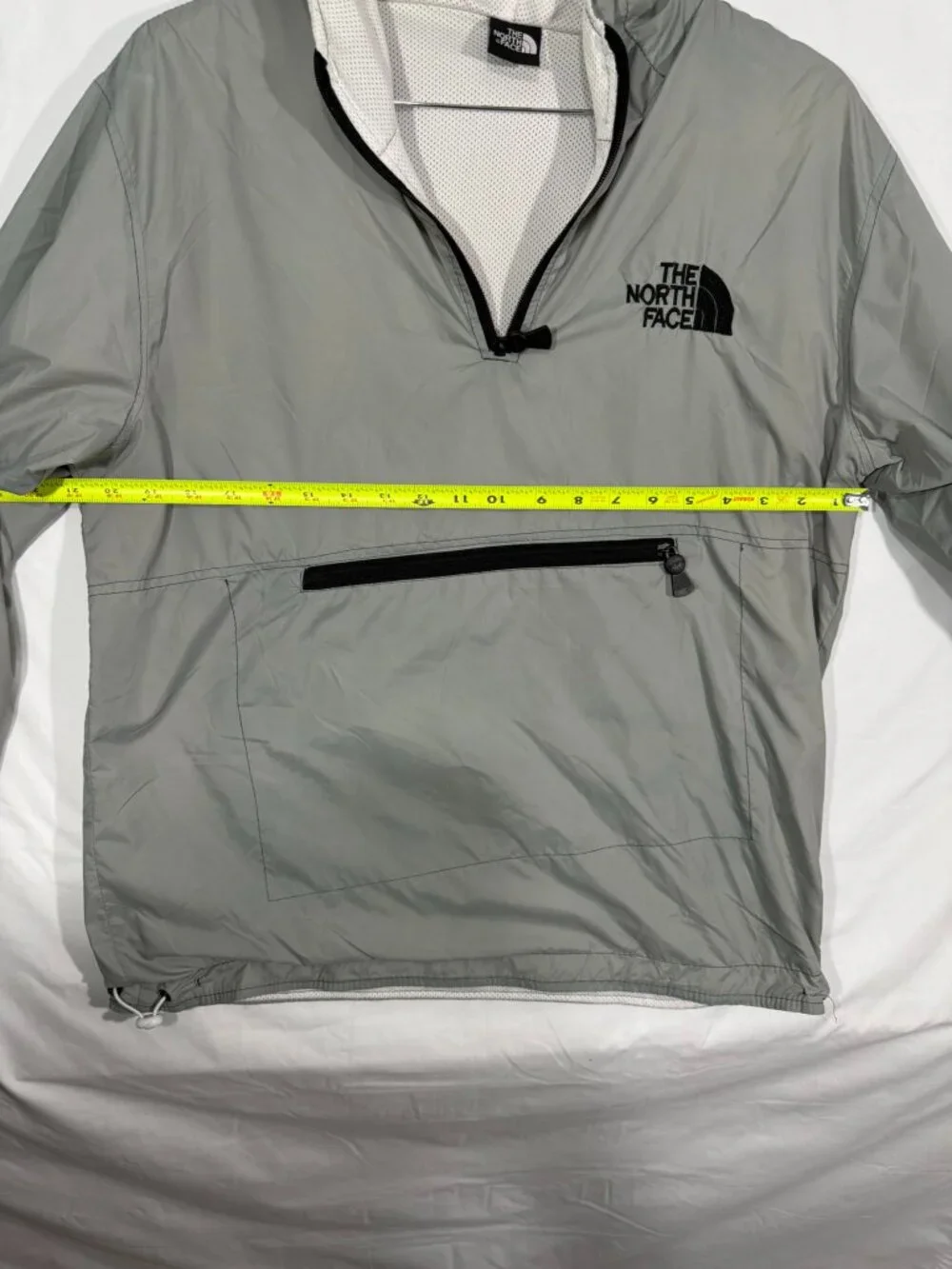 The North Face Men’s Fanorak Half-Zip Anorak Windbreaker Jacket Grey M Y2K..